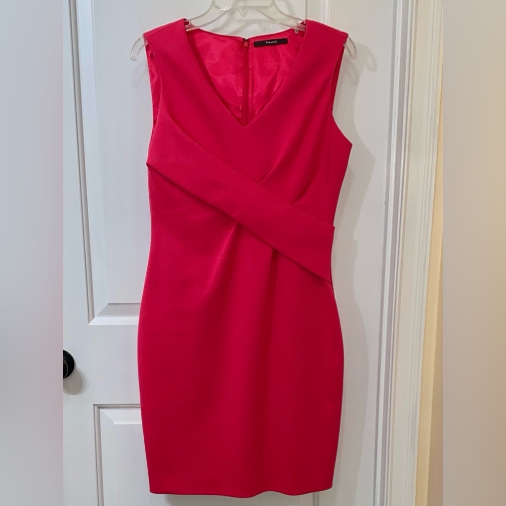 Tahari Bold Raspberry Red Dress - Picture 11 of 11